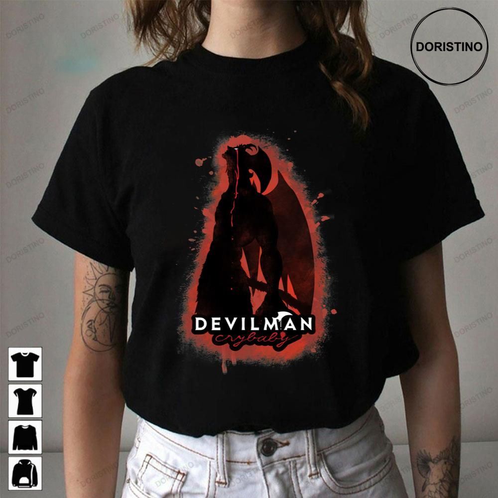 Red Blood Devilman Crybaby Awesome Shirts